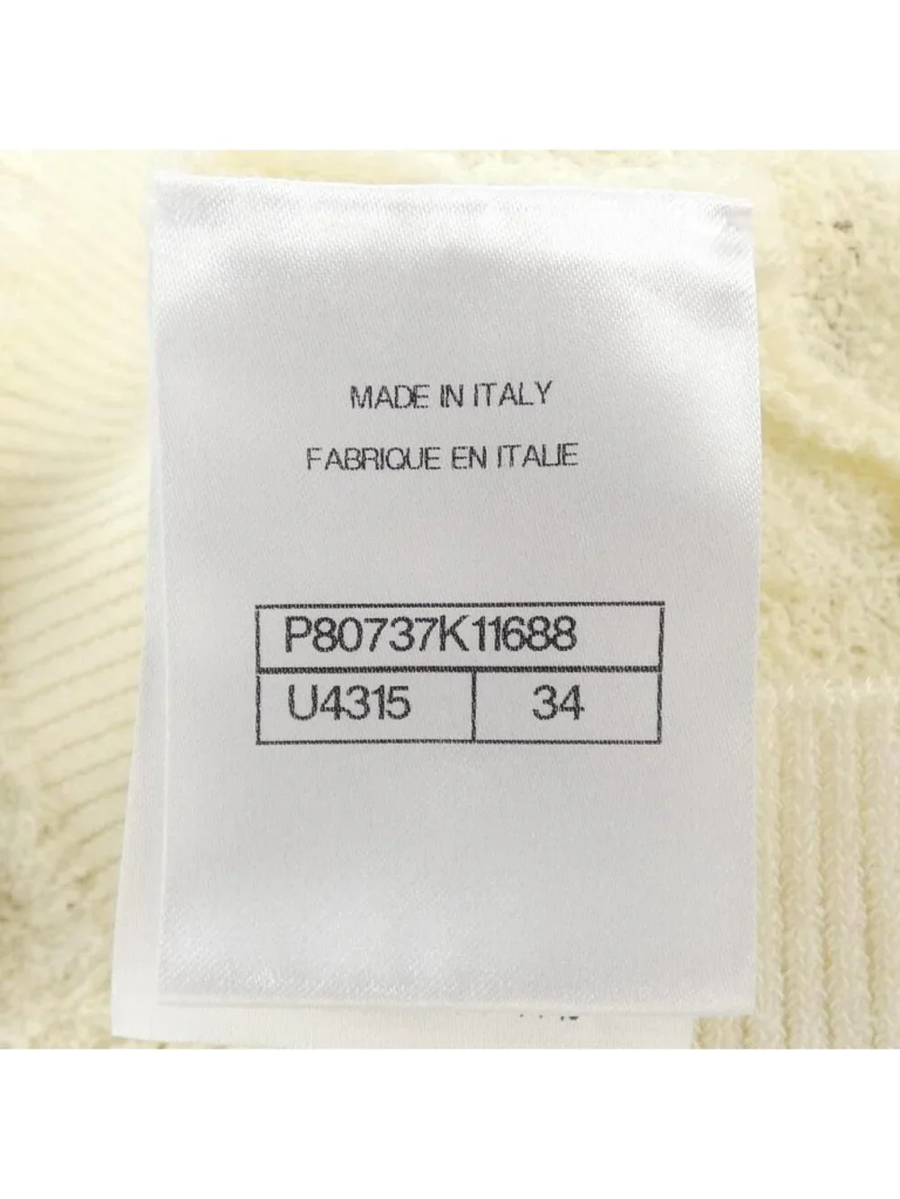 Chanel Knit Sweater White
